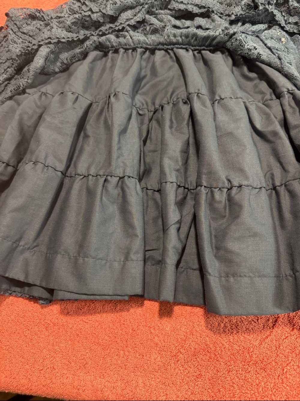 Zara Black Lace Fit & Flare Dress - Picture 9 of 11